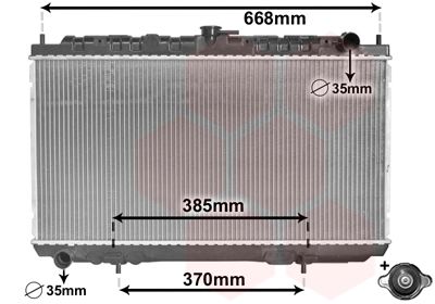 VAN WEZEL Radiators, Motora dzesēšanas sistēma 13002216